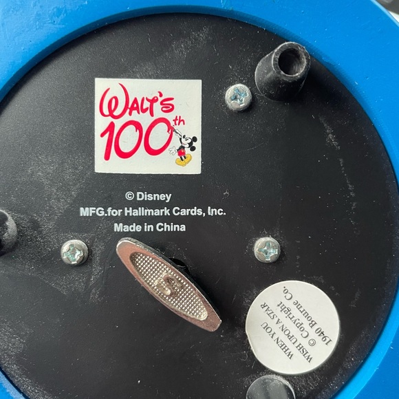NWOBWalt Disney 100th Birthday Musical Water Snow Globe Limited Edition Hallmark - Picture 3 of 3